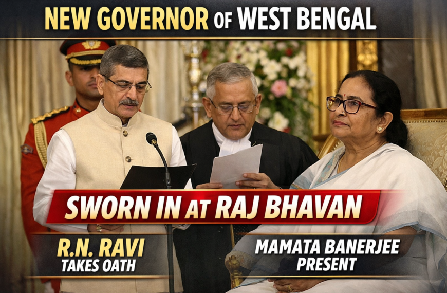 পশ্চিমবঙ্গের নতুন রাজ্যপাল হিসেবে শপথ নিলেন আর. এন.&hellip;