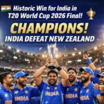 🏏 T20 বিশ্বকাপ ২০২৬ ফাইনালে ভারতের ঐতিহাসিক জয়, নিউজিল্যান্ডকে হারিয়ে চ্যাম্পিয়ন টিম ইন্ডিয়া